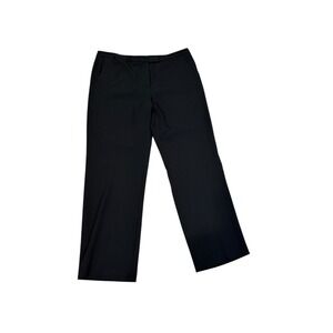 NWT Kasper Black Wide Leg Dress Pants Women Size 16 39x33